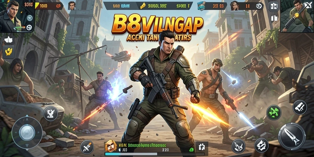 Screenshot B8VIP menampilkan aksi pertarungan yang mendebarkan dan grafis yang menawan.