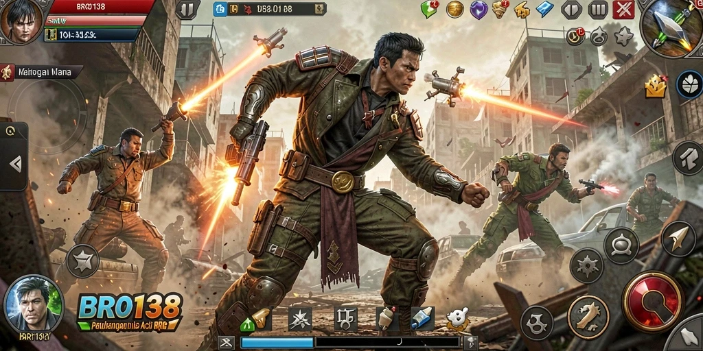 Tampilan gameplay BRO138 yang menegangkan di dunia ARPG.