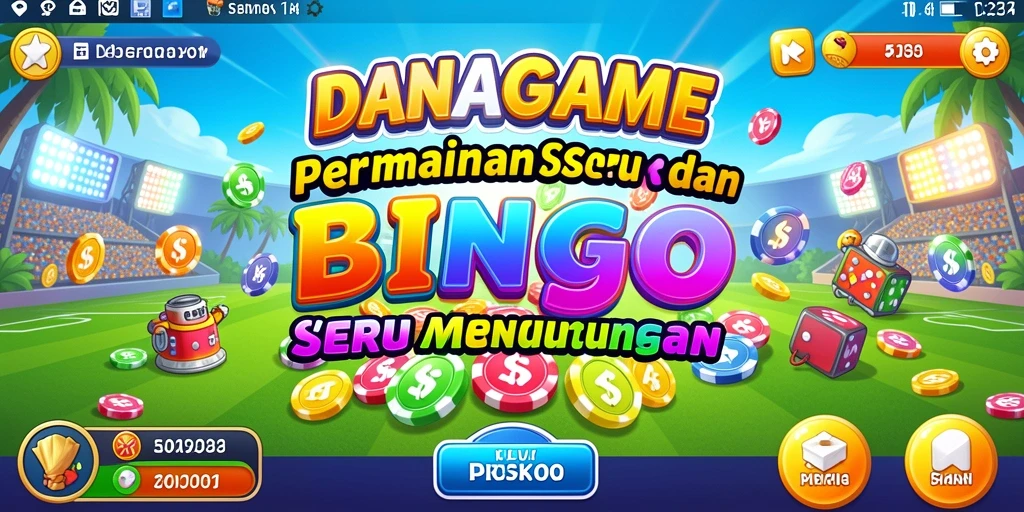 Tampilan gameplay seru dalam DANAGAME Bingo yang menarik.