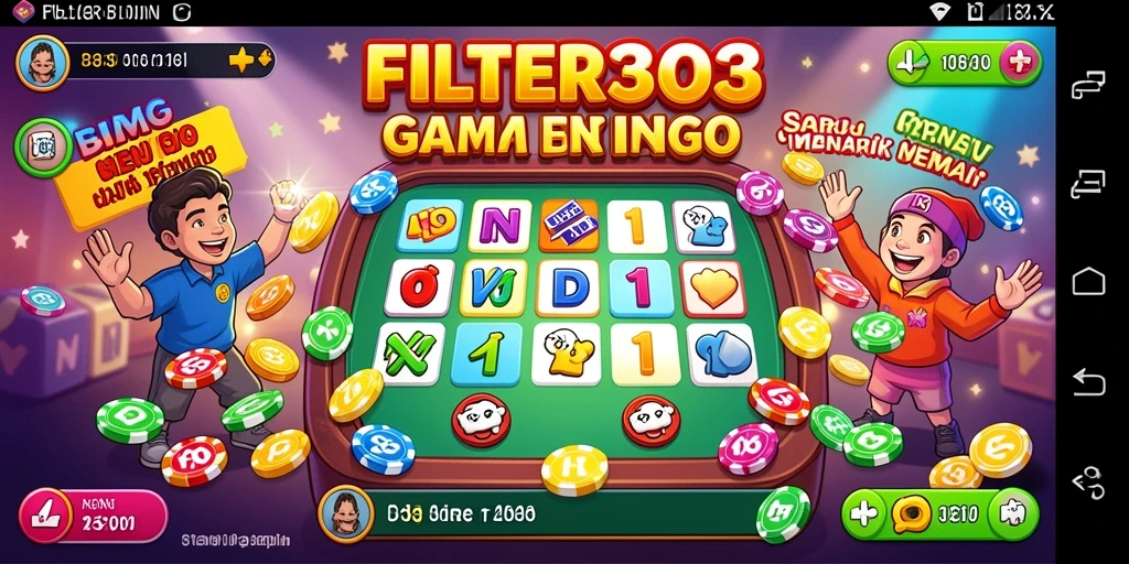 Tampilan menarik dari gameplay Bingo di FILTER303.