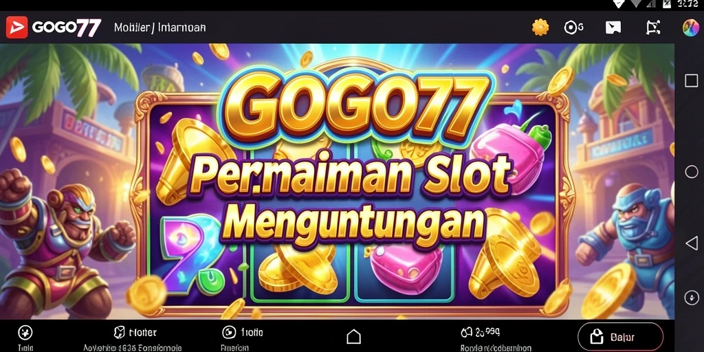 Tampilan gameplay Slot GOGO77 yang penuh warna dan menarik.