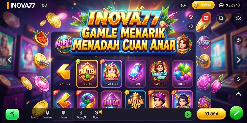 Gameplay menarik dari INOVA77 dengan berbagai slot dan fitur bonus.