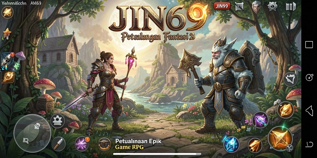 Gameplay epik dan karakter menawan di dalam JIN69.