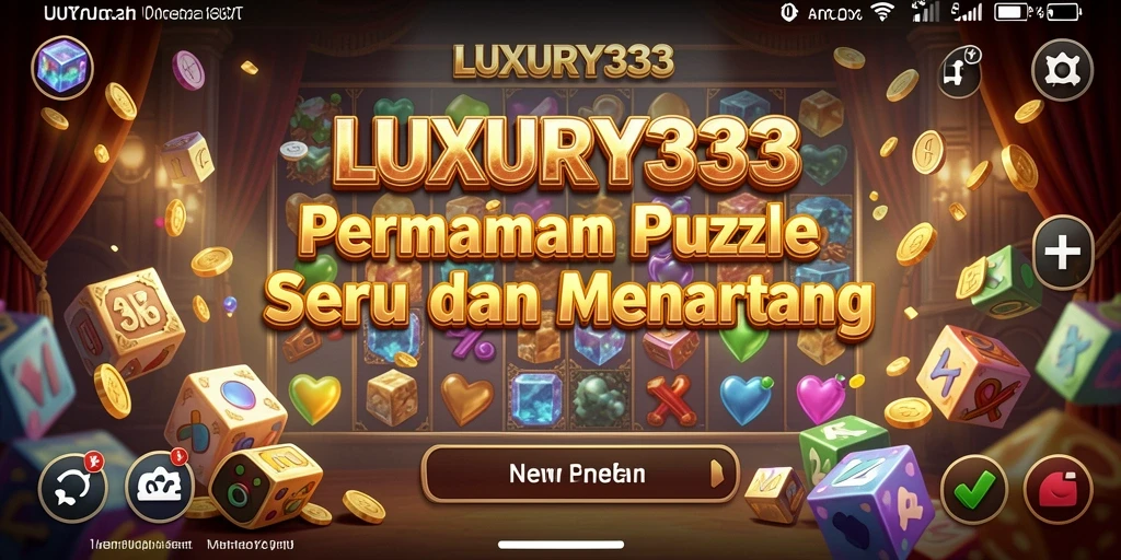 Tangkapan layar gameplay LUXURY333 menunjukkan tantangan puzzle yang seru.