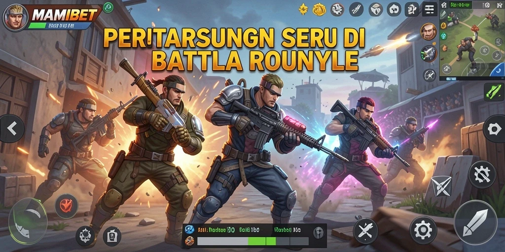 Tampilan gameplay seru dan mendebarkan di MAMIBET Battle Royale.