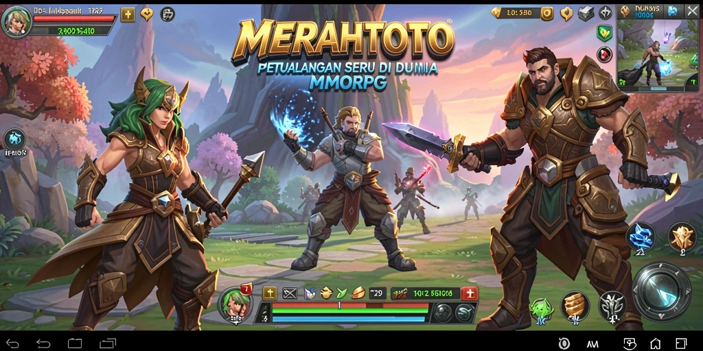 Gameplay seru di MERAHTOTO, petualangan MMORPG yang mendebarkan.
