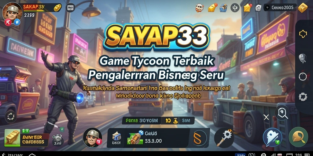 Tampilan permainan <strong>SAYAP33</strong> yang realistis dan mendetail dalam pengelolaan bisnis.