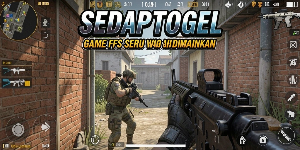 Gameplay intens SEDAPTOGEL dalam aksi penuh tembakan.